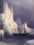 Ivan Aivazovsky Icebergs in the Atlantic painting